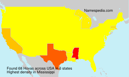 Surname Hovas in USA