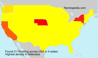 Surname Hoveling in USA Surname Hoveling in USA