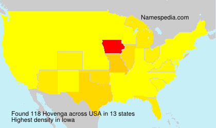 Surname Hovenga in USA Surname Hovenga in USA