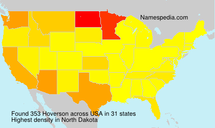 Surname Hoverson in USA Surname Hoverson in USA