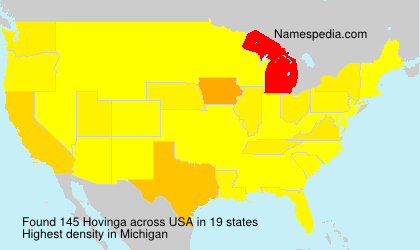 Surname Hovinga in USA Surname Hovinga in USA