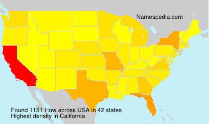 Surname How in USA Surname How in USA