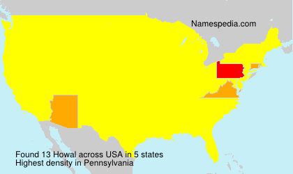 Surname Howal in USA Surname Howal in USA