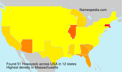 Surname Howayeck in USA Surname Howayeck in USA