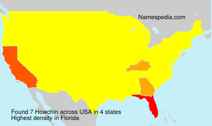Surname Howchin in USA Surname Howchin in USA