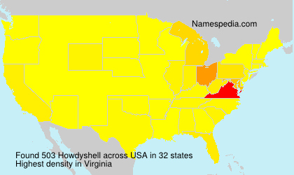 Surname Howdyshell in USA Surname Howdyshell in USA