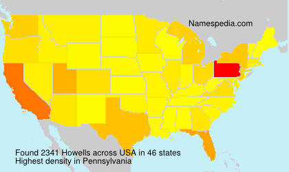 Surname Howells in USA Surname Howells in USA