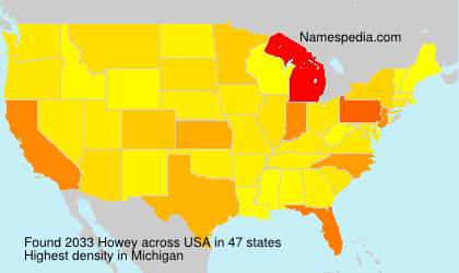 Surname Howey in USA Surname Howey in USA