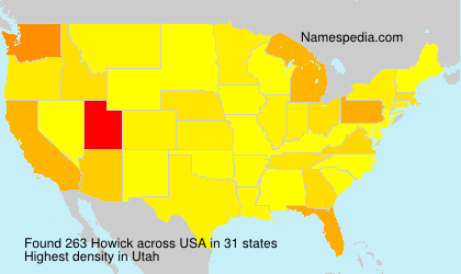 Surname Howick in USA Surname Howick in USA