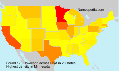 Surname Howieson in USA Surname Howieson in USA