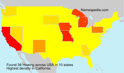 Surname Howing in USA Surname Howing in USA