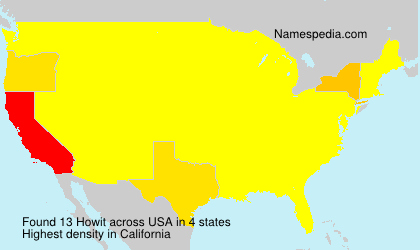 Surname Howit in USA Surname Howit in USA