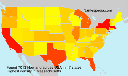 Surname Howland in USA Surname Howland in USA