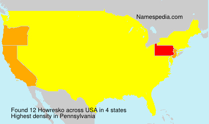 Surname Howresko in USA Surname Howresko in USA