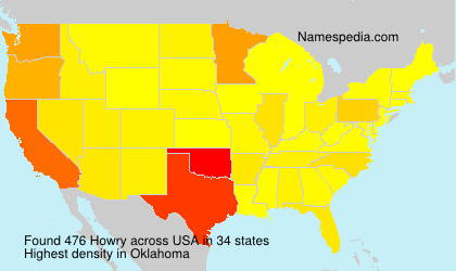 Surname Howry in USA Surname Howry in USA