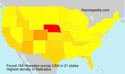 Surname Howsden in USA Surname Howsden in USA