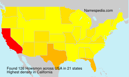 Surname Howsmon in USA Surname Howsmon in USA