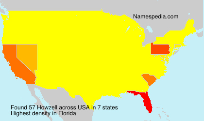 Surname Howzell in USA Surname Howzell in USA