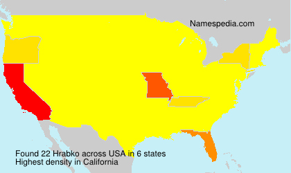 Surname Hrabko in USA Surname Hrabko in USA