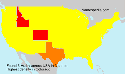 Surname Hraby in USA