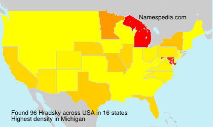Surname Hradsky in USA