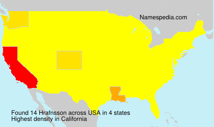 Surname Hrafnsson in USA