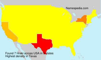 Surname Hraki in USA