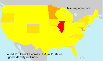 Surname Hranicka in USA Surname Hranicka in USA