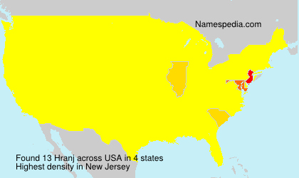 Surname Hranj in USA