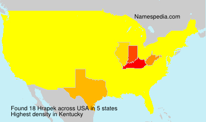 Surname Hrapek in USA