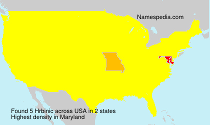 Surname Hrbinic in USA Surname Hrbinic in USA