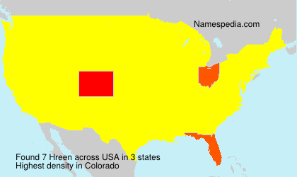Surname Hreen in USA Surname Hreen in USA