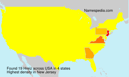 Surname Hreiz in USA Surname Hreiz in USA