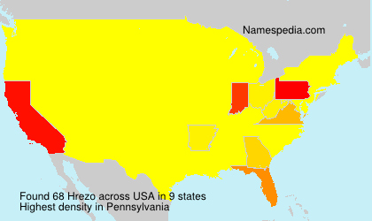 Surname Hrezo in USA