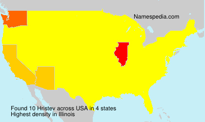Surname Hristev in USA Surname Hristev in USA