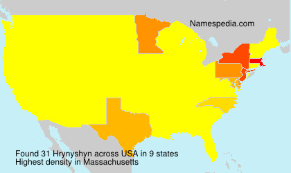 Surname Hrynyshyn in USA