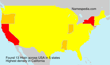 Surname Htain in USA Surname Htain in USA