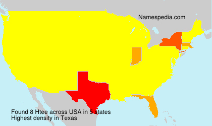 Surname Htee in USA Surname Htee in USA