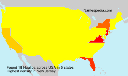 Surname Huallpa in USA Surname Huallpa in USA