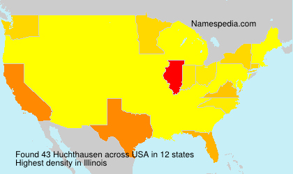 Surname Huchthausen in USA Surname Huchthausen in USA