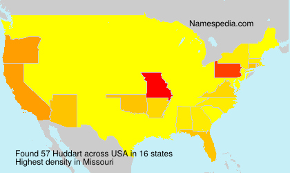 Surname Huddart in USA Surname Huddart in USA
