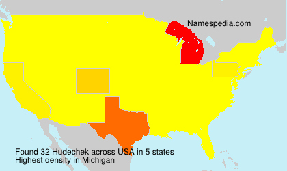Surname Hudechek in USA Surname Hudechek in USA