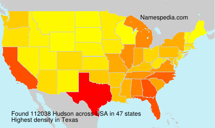 Surname Hudson in USA Surname Hudson in USA