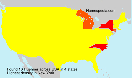Surname Huehner in USA Surname Huehner in USA