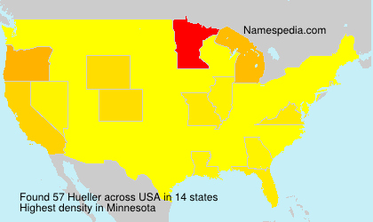 Surname Hueller in USA Surname Hueller in USA