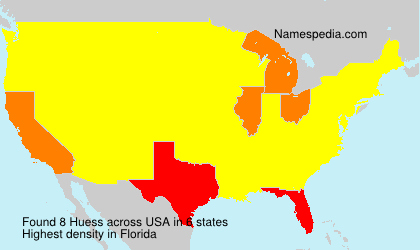 Surname Huess in USA Surname Huess in USA