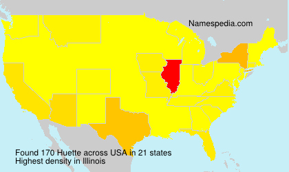 Surname Huette in USA Surname Huette in USA