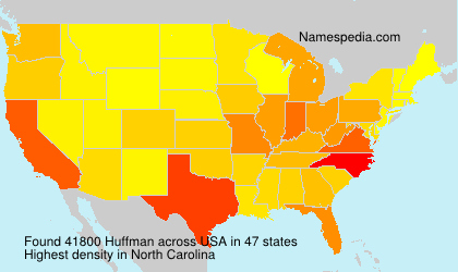 Surname Huffman in USA Surname Huffman in USA