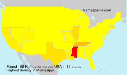 Surname Huffstatler in USA Surname Huffstatler in USA