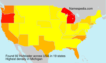 Surname Hufstader in USA Surname Hufstader in USA